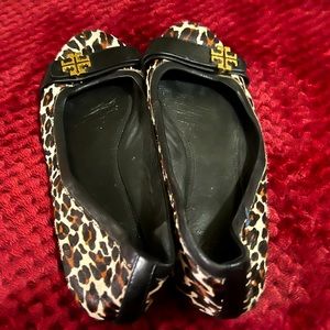 Tory Burch animal print flat